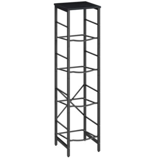 Black Metal Water Jug Rack, Water Bottle Holder, 5 Gallon Water Jug Rack, 4-Tier Water Bottle Stand, Water Jug Stand, for Kitchen, Living Room, Office