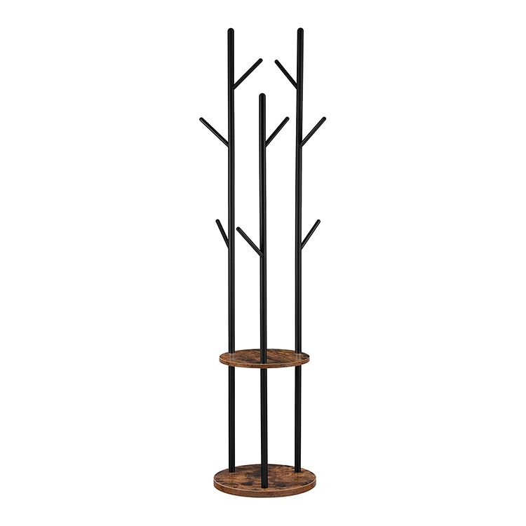 Шерстяна стійка вільна, coat rack stand, зал, clotвішалка для одягу�ачки і 2 круглі полиці, для одягу, головні убори, сумки, промисловий стиль, для входу, спальня, офіс