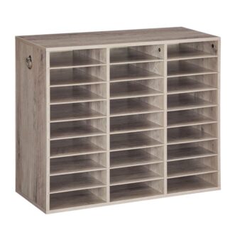 Organizátor dřevěné literatury, 27-Organizátor slotů, odnímatelný třídič pošty, Poštovní schránka ve třídě, Organizátor pošty, Organizátor úložiště papíru, pro kancelář, studie, třída, knihovna, Grair