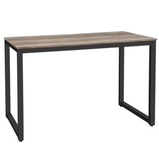 biurko komputerowe, biuro domowe biurko, Przemysłowy prosty styl STALE LAPTOP, sypialnia, Solidna metalowa rama, Łatwy montaż, szary