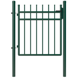 Garden Gate, Zinc Plated Fence Doors, Gate, 105 x 100 cm (L x H), Plastic Handle, High Quality Copper Lock, 3 Keys, Easy to Install, Green