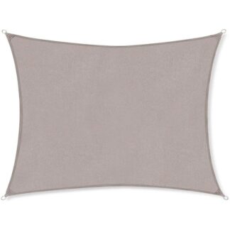 Słońce żagla z montażami 3 X 5 M PES prostokątny na balkon ogrodowy, Ochrona pogodowa, Wodna wodna, Ochrona UV, Odporność na łzę, Plenerowy,