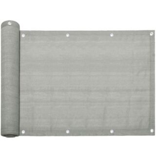 Balkon Gizlilik Ekranı 75 X 600 CM HDPE rüzgar geçirmez UV koruması, kablo bağları ve alüminyum kirpikler ile biraz şeffaf