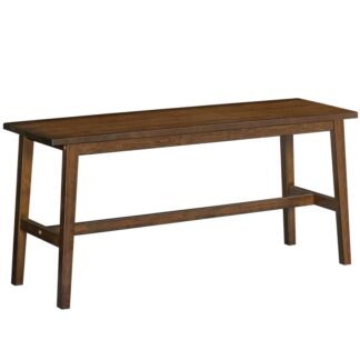 39.3'' Bamboo Dining Bench, Farmhouse Kitchen Table Bench, Kitchen & Living Room Furniture, Easy to Assemble, Sturdy and Stable, Mocha