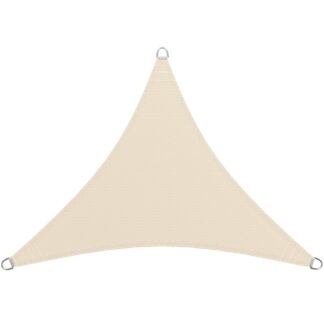 12' x 12' x 12' Triangle Sun Shade Sail, Anneaux en D durables, Cauve de terrasse, 95% Bloc UV, Tissu de tissu, Coupe-vent & Air perméable, Jardin, Pont, Beige