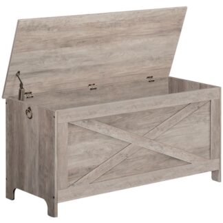 39.4" صندوق تخزين, مقعد تخزين متين مدخل مع مفصلات السلامة, مقعد الحذاء الرجعية, نظرة خشبية الأثاث لهجة لغرفة المعيشة, غرفة نوم, جراير