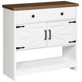 طاولة وحدة التحكم في المزرعة مع درج كبير وخزانة ثنائية الأبواب, الجوز والخشب الأبيض طاولة مدخل الخشب مع رف التخزين, طاولة سوفا, مقهى, للمدخل, المدخل, مطبخ, غرفة الجلوس