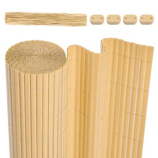 EYEL0810LB02 PVC Balcony Privacy Screen 80 x 1000 cm with Reinforced Strips and Cable Ties