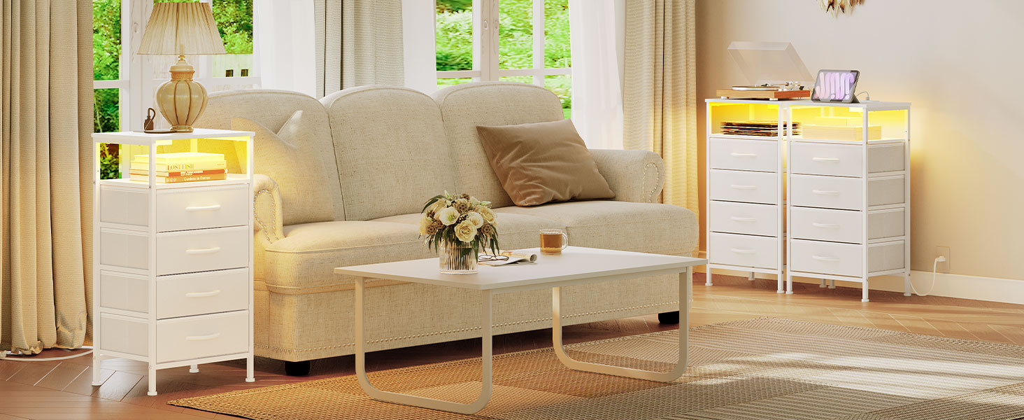 Éjjeliszekrény töltőállomással