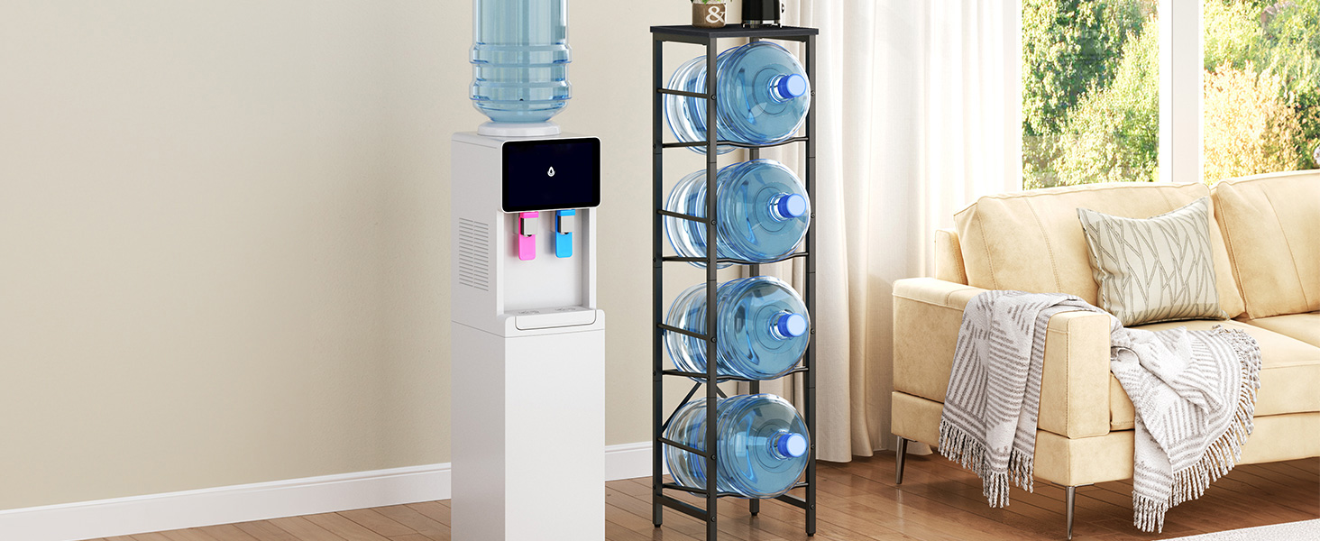 4-Soporte dispensador de botellas de agua de nivel