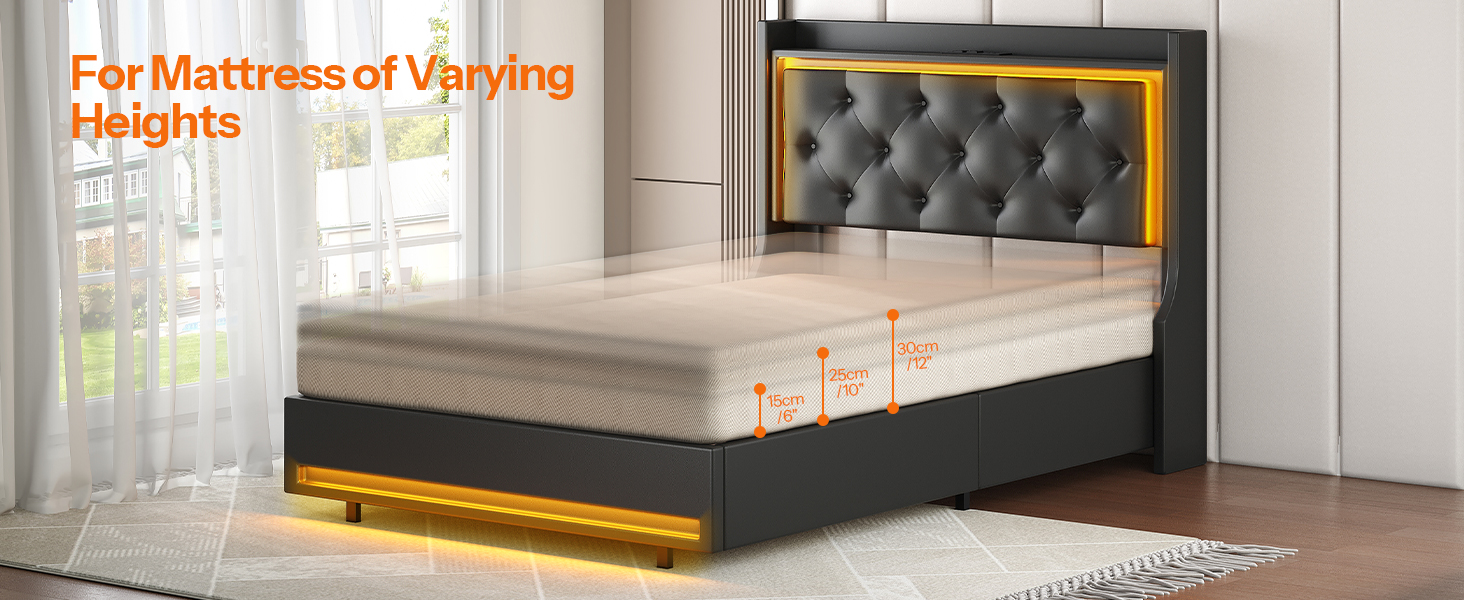 هيكل سرير بحجم توأم