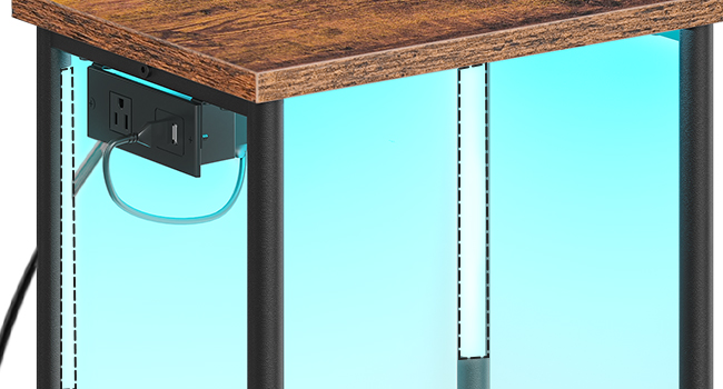 منضدة مع محطة شحن