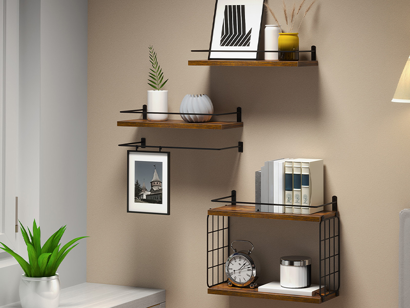 bathroom shelves