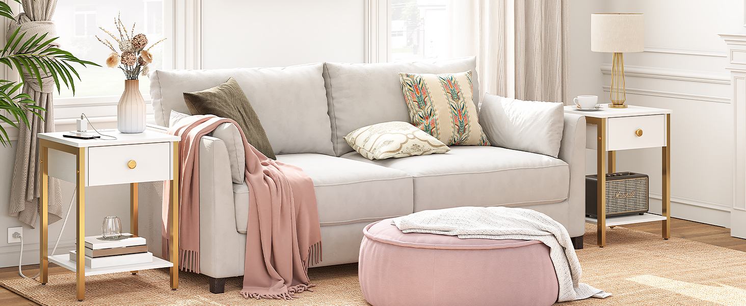 Bijzettafel met laadstation