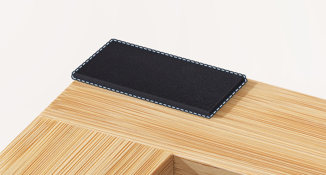 table de bout en bambou