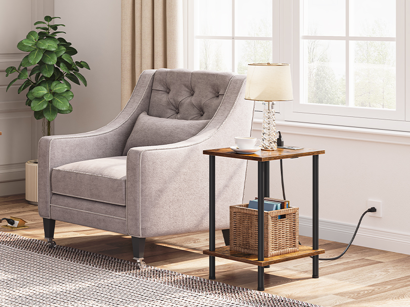 şarj istasyonlu sehpa