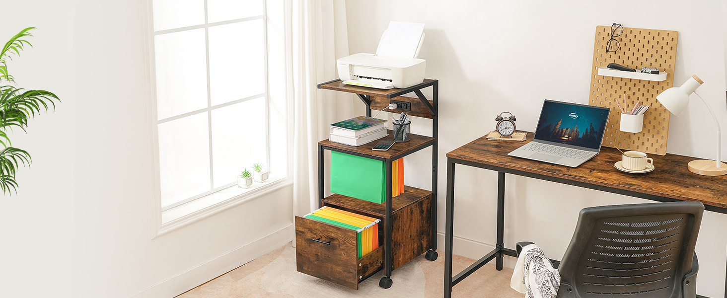 خزانة الملفات المتنقلة, خزانة الملفات مع محطة الشحن, خزانة المكتب