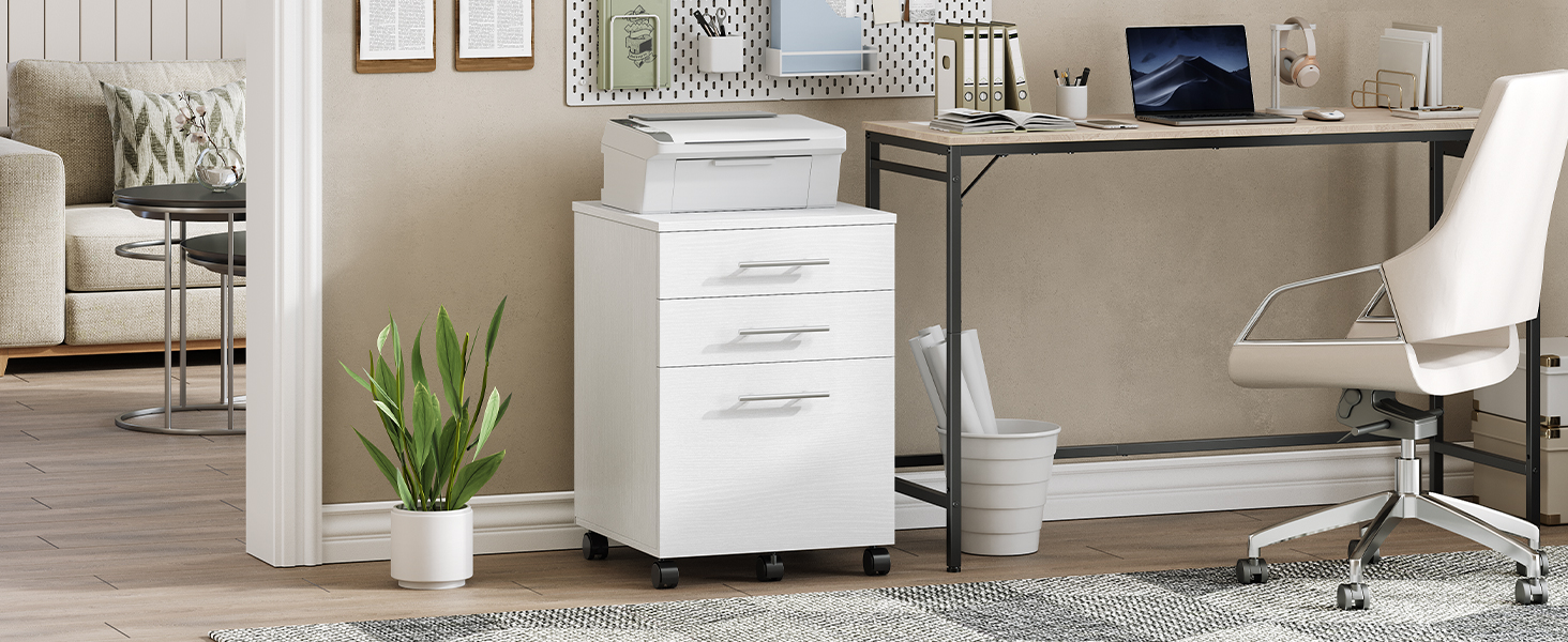 WW02WJ01G1 White File Cabinet