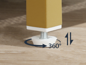 Sluttbord med USB -porter og stikkontakt, Sidebord for trange mellomrom