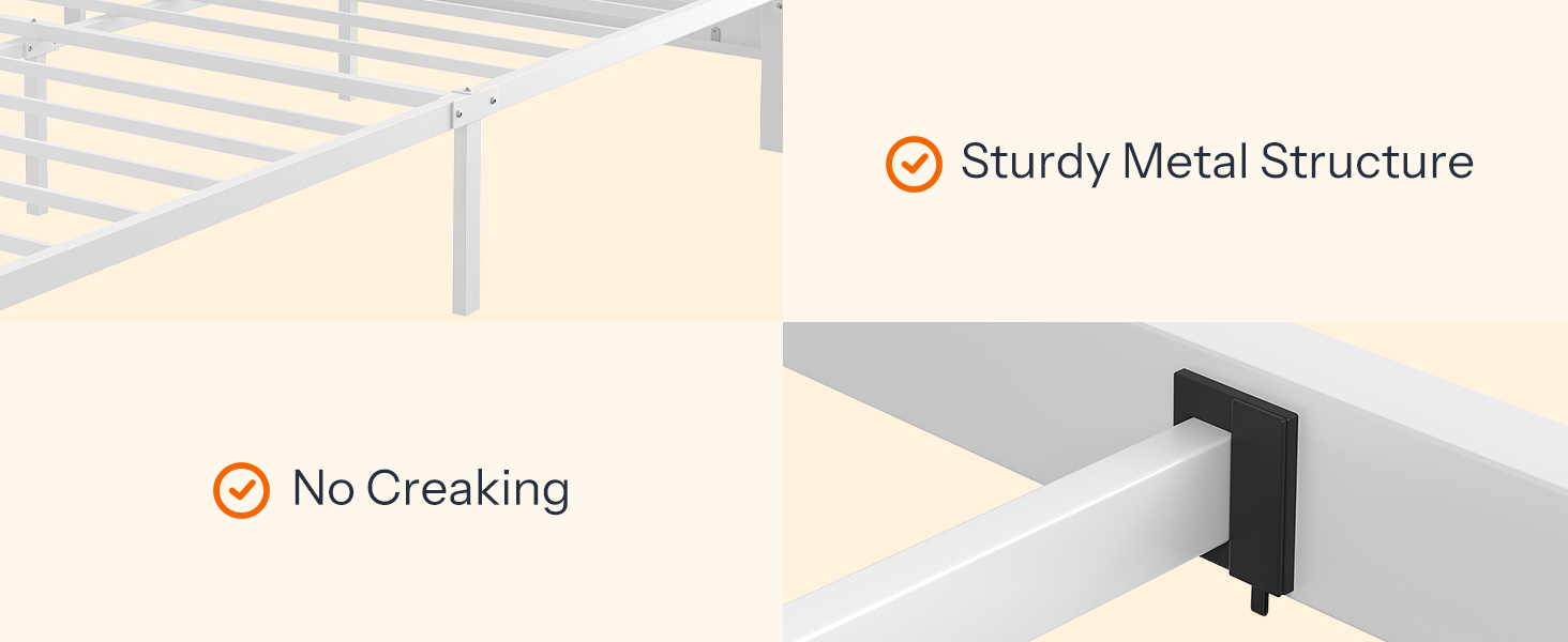 Cadre de lit robuste