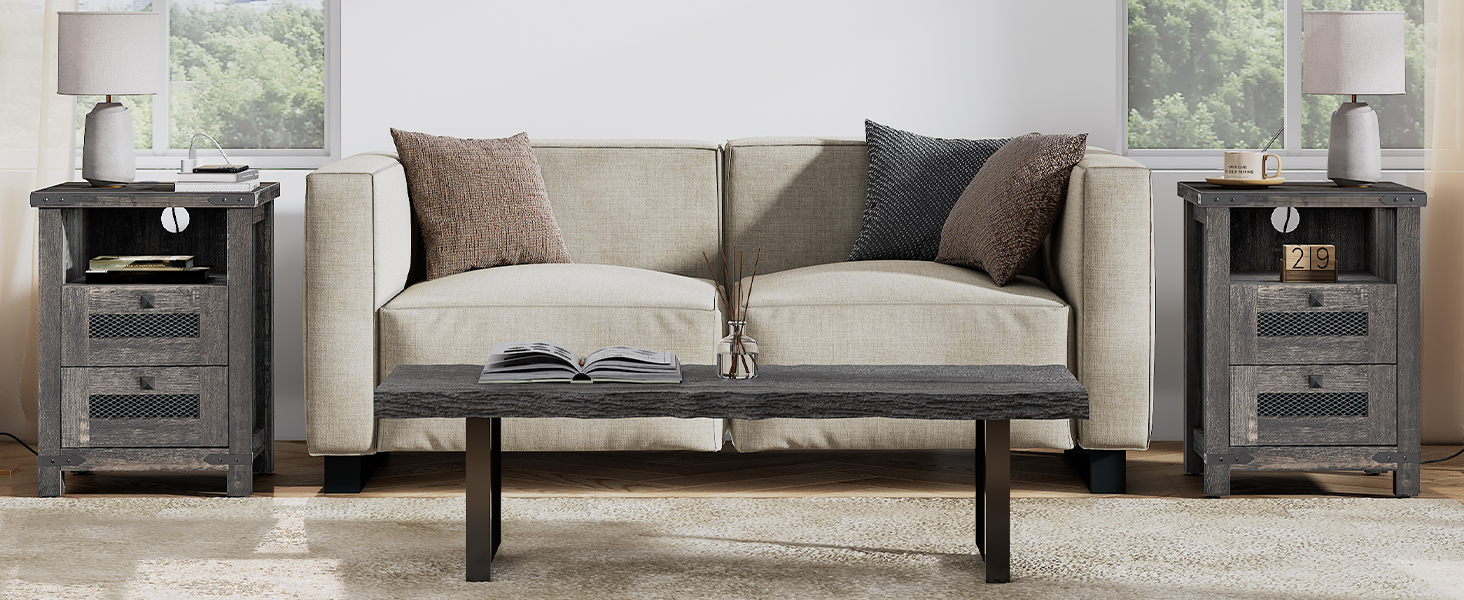 nachtkastje met laadstation