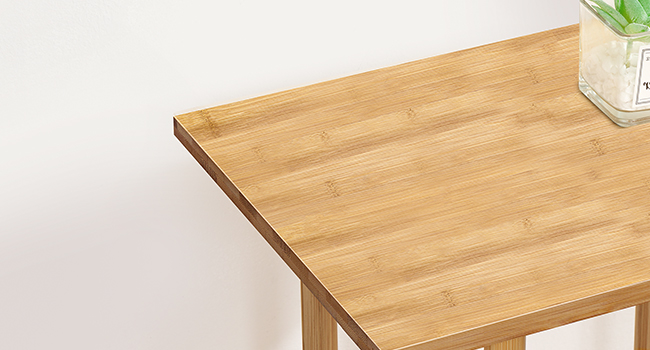 table de bout en bambou