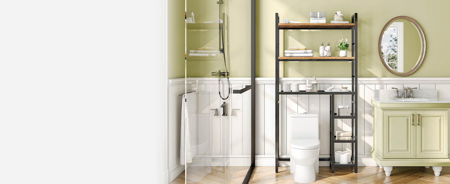 πάνω από την αποθήκευση τουαλέτας