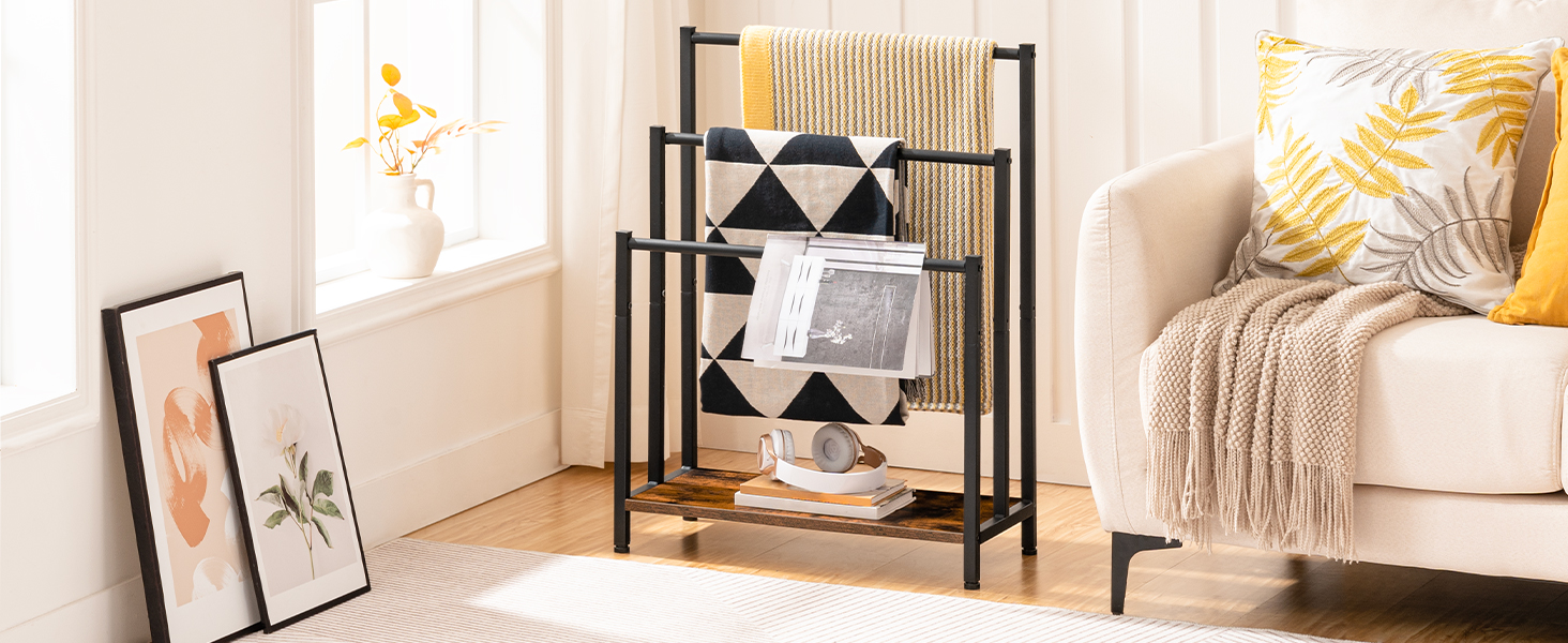 Freistehender Handtuchregal