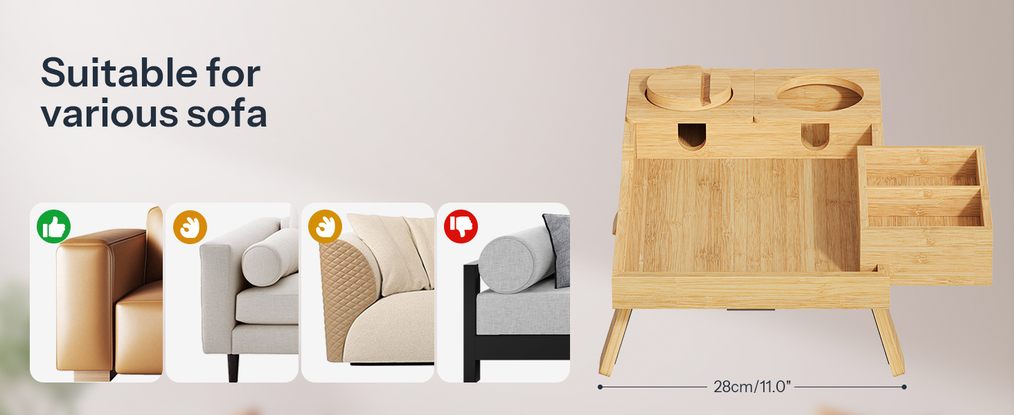 sofa arm tray
