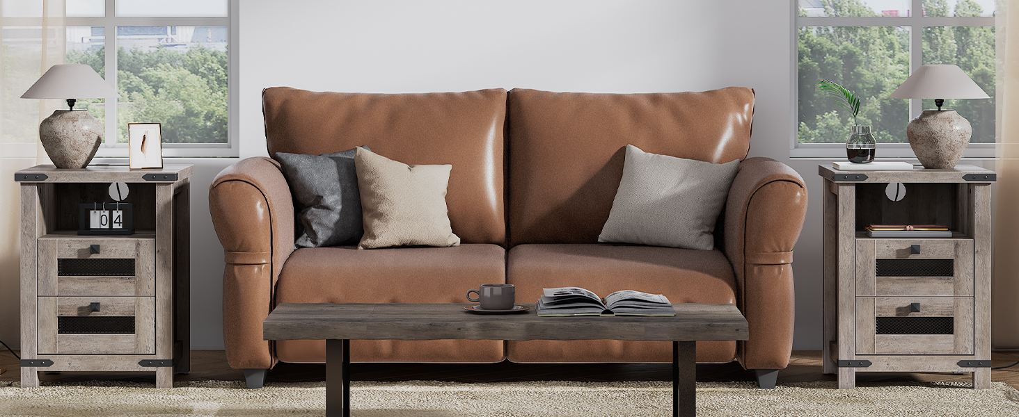 nightstand with charging station