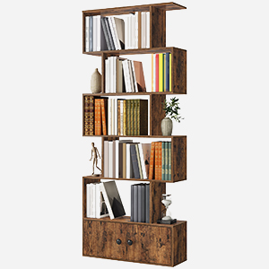 bookshelf with cabinet