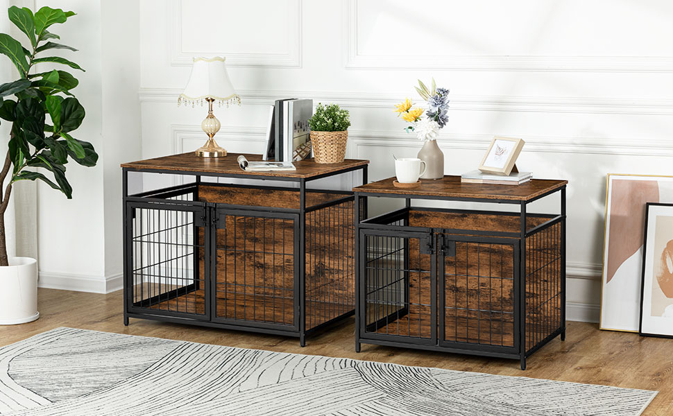 dog crate end table