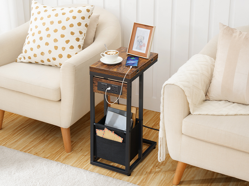 foldable sofa side table