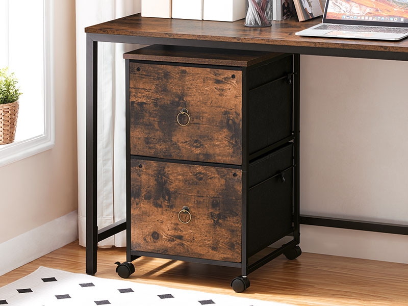 2-Drawer Mobile File Cabinet