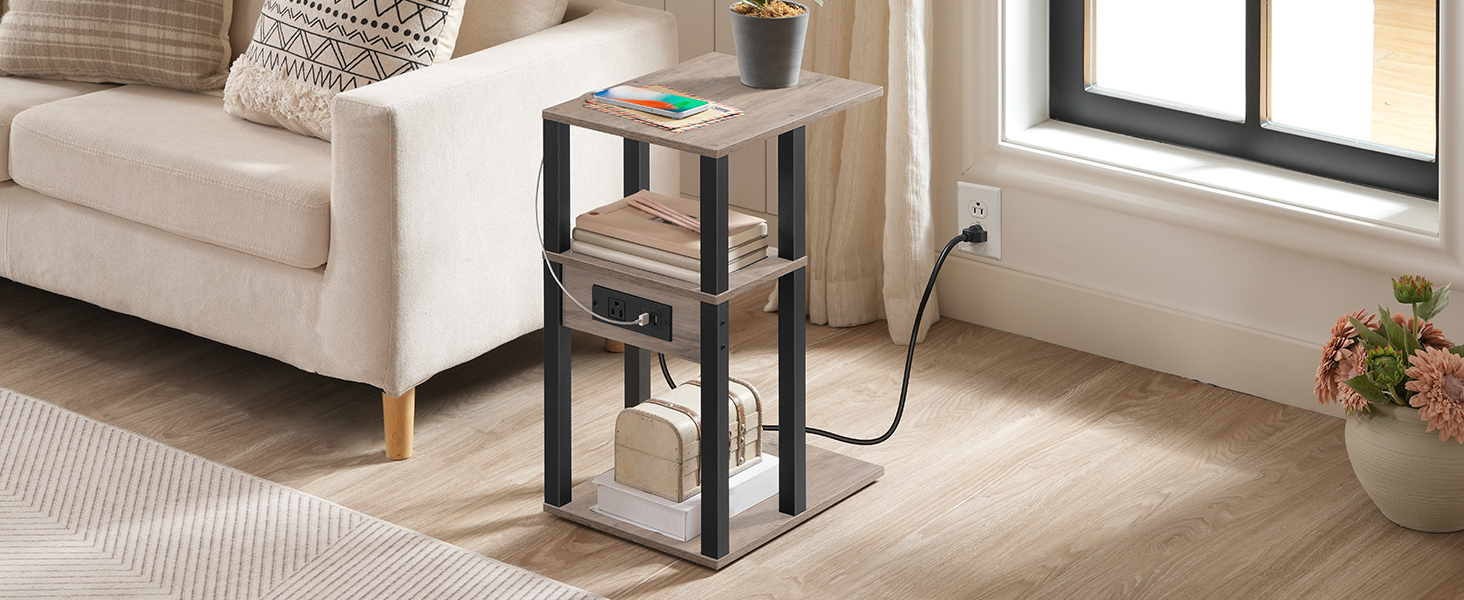 C-vormige bijzettafel