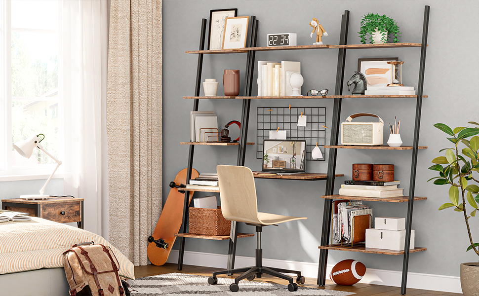 ladder shelf leaning shelf