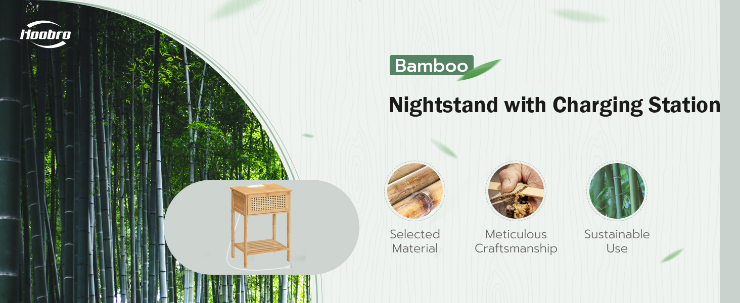 Nočný stolík s nabíjacou stanicou