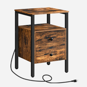 nightstand with charging station