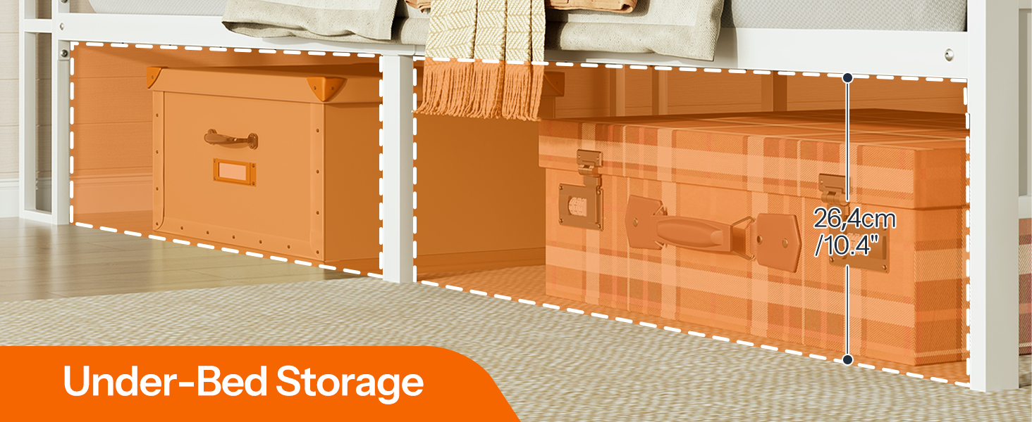 Stockage sous le lit