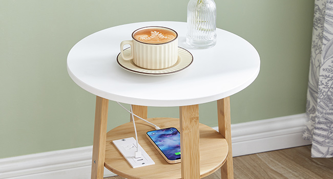 kulatý boční stůl