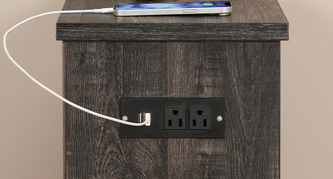 тумбочка с зарядной станцией