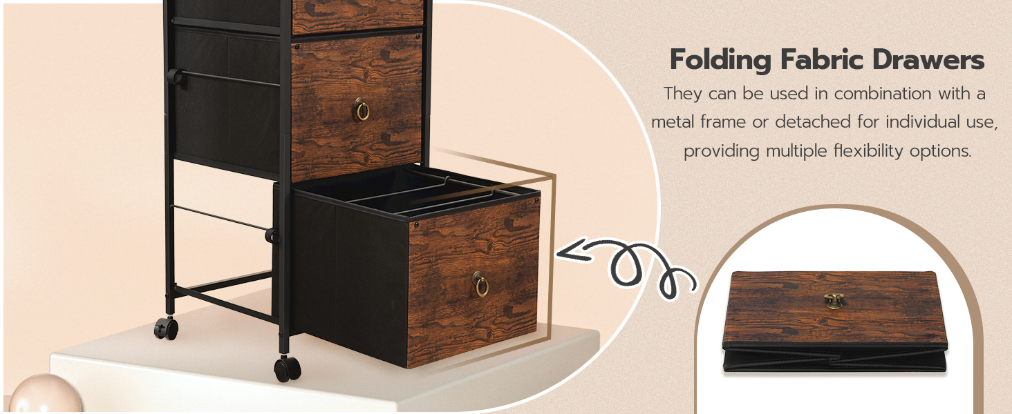 Vertikaler Aktenschrank, Büroschrank, schmaler Aktenschrank, Druckerständer mit Schubladen