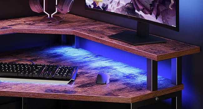 bureau d'écriture du bureau d'étude pour les tables d'angle de chambre à coucher pour les petits espaces bureau d'ordinateur