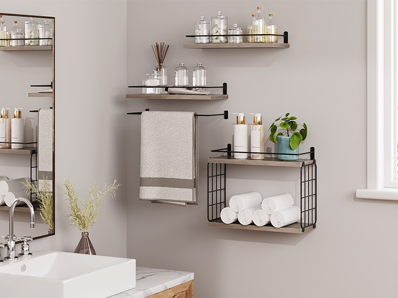 nástenné police súpravy 4