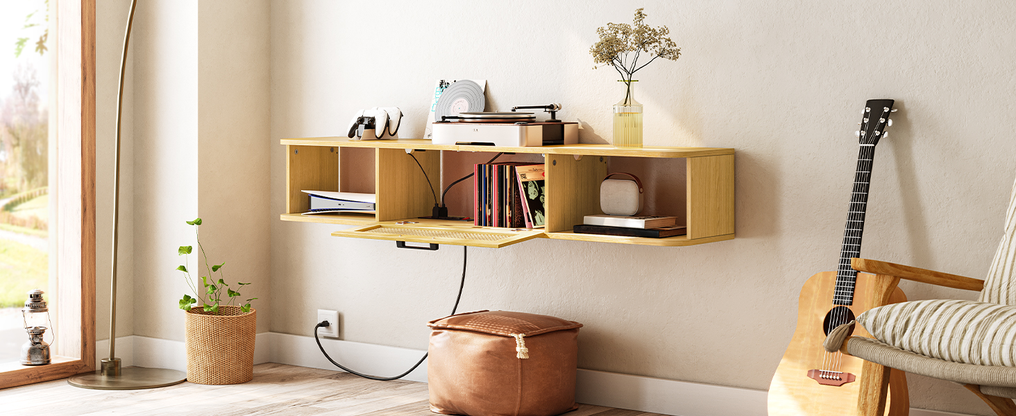 schwimmendes Fernsehregal