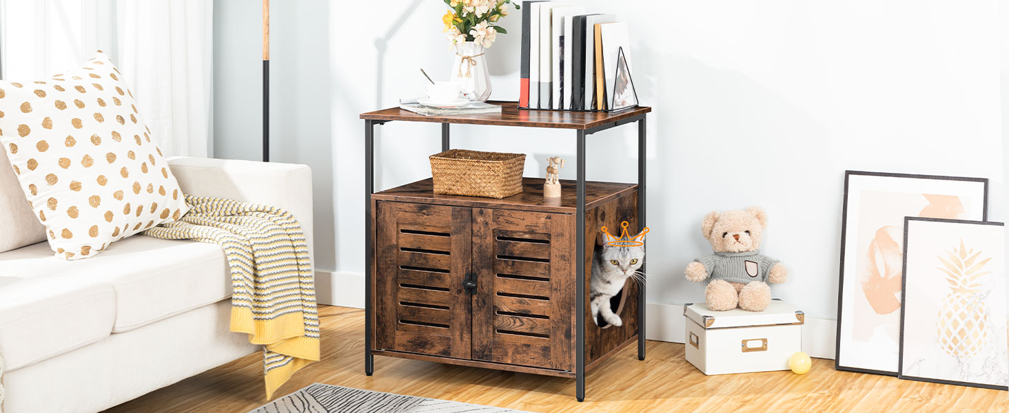 meubles de bac à litière pour chat 