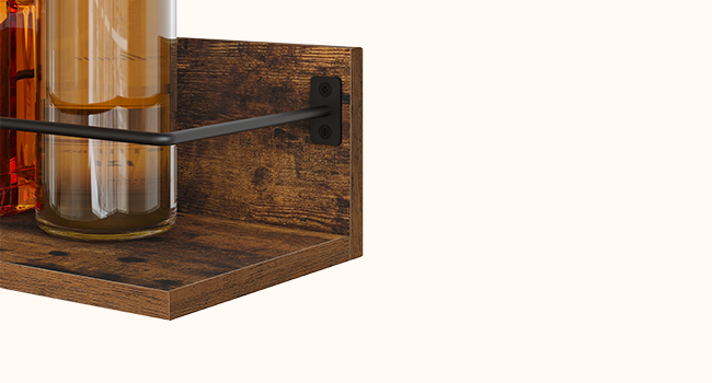 wine floating shelves