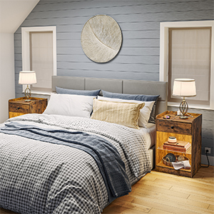 nachtkastje met laadstation