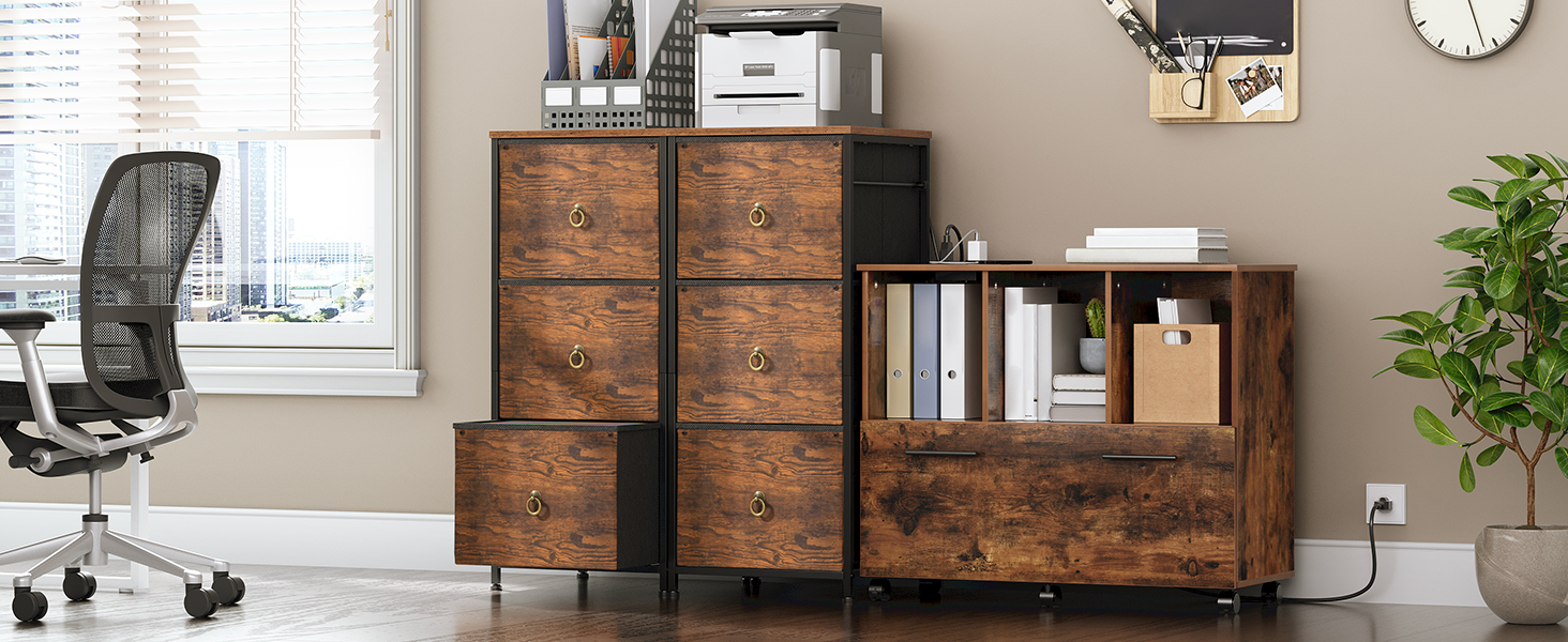 Vertikaler Aktenschrank, Büroschrank, schmaler Aktenschrank, Druckerständer mit Schubladen