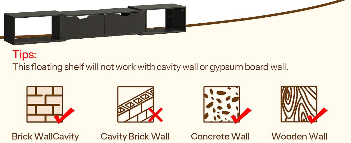 porta tv galleggiante